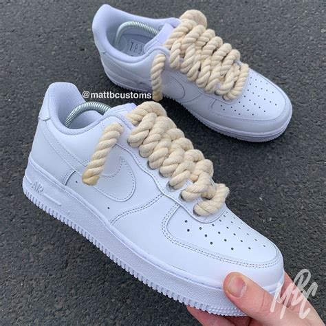 air force with big shoelaces